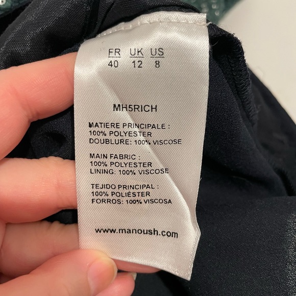 Manoush Sequin and Embroidered Parry Top Blouse Size 8 - Picture 10 of 10